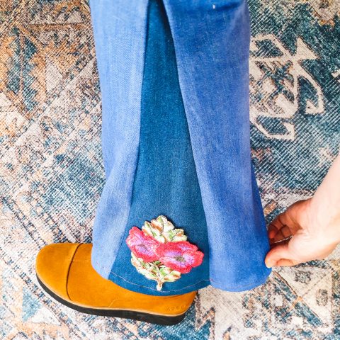 how to make flared jeans